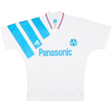 1991-92 Olympique Marseille Home Shirt - 8/10 - (M)
