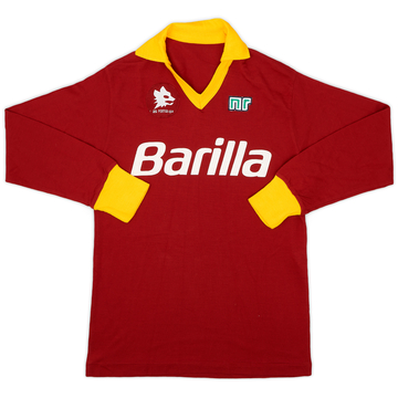 1988-89 Roma Home L/S Shirt - 9/10 - (L)