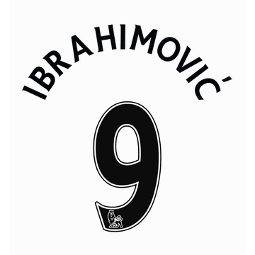 2016-17 Manchester United Third Ibrahimovic #9 Name Set Junior