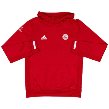2019-20 Bayern Munich adidas CL Hooded Drill Top - 9/10 - (XL.Boys)