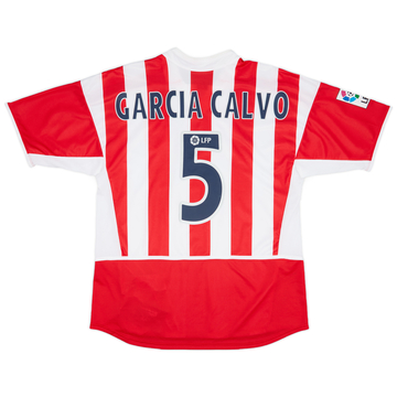 2002-03 Atletico Madrid Match Worn Home Shirt García Calvo #5