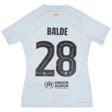 2022-23 Barcelona Match Issue Third Shirt Balde #28