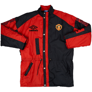 1995-97 Manchester United Umbro Padded Bench Coat - 9/10 - (L)