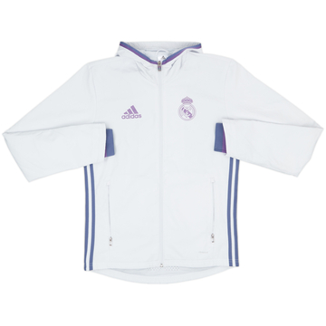2016-17 Real Madrid adidas Hooded Track Jacket - 7/10 - (XS)