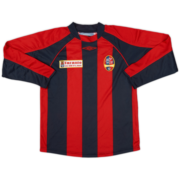 2006-07 Taranto Home L/S Shirt - 9/10 - (XS)