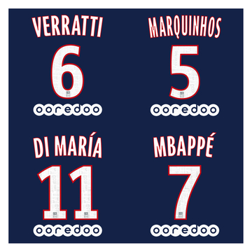 2019-20 Paris Saint-Germain Home Name Set