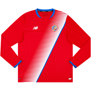 2017 Costa Rica Home L/S Shirt - 10/10 - XL