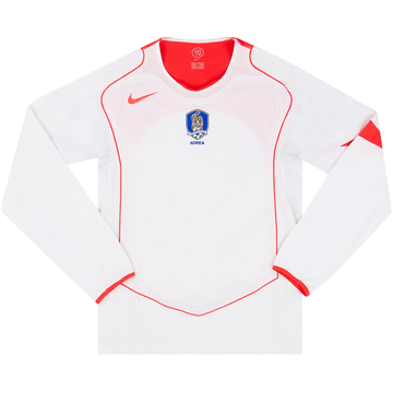 2004-06 South Korea Player Issue Away L/S Shirt - 6/10 - (M)