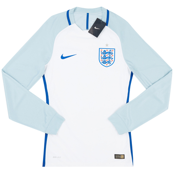 2016-17 England Player Issue Home L/S Shirt S