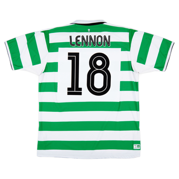 2004-05 Celtic Home Shirt Lennon #18 - 9/10 - (XL)