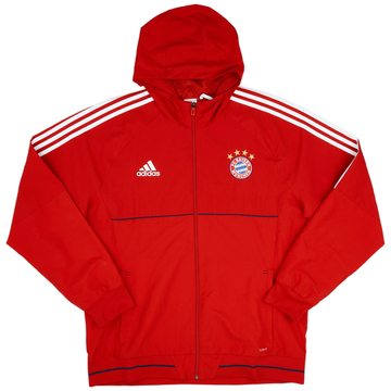 2017-18 Bayern Munich adidas Hooded Track Jacket - 9/10 - (XL)