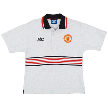 1994-96 Manchester United Umbro Polo Shirt - 9/10 - (XL.Boys)