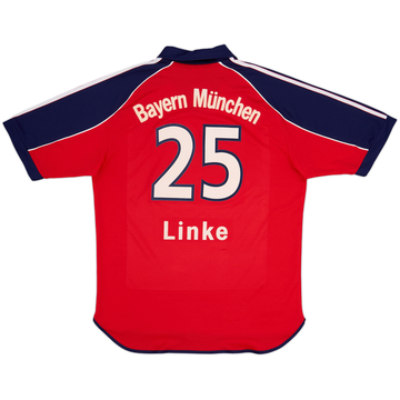 1999-01 Bayern Munich Home Shirt Linke #25 - 8/10 - (M)