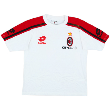 1997-98 AC Milan Lotto Cotton Tee - 5/10 - (S)