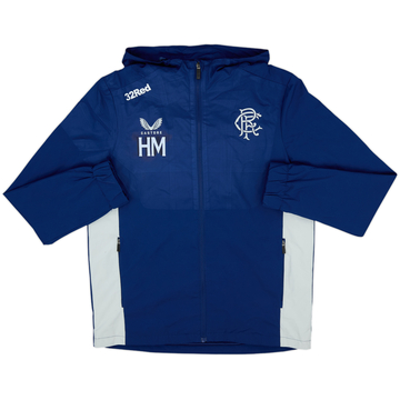 2022-23 Rangers Castore Staff Issue Hooded Rain Jacket HM - 5/10 - (S)