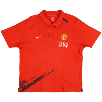2007-08 Manchester United Nike Polo Shirt - 6/10 - (XL)