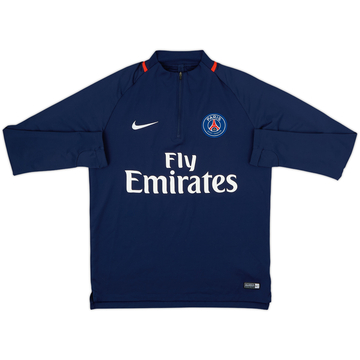 2017-18 Paris Saint-Germain Nike 1/4 Zip Drill Top - 8/10 - (M)