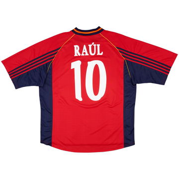 1998-99 Spain Home Shirt Raul #10 - 9/10 - (XXL)