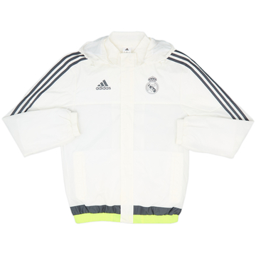 2015-16 Real Madrid adidas Hooded Rain Jacket - 9/10 - (S)