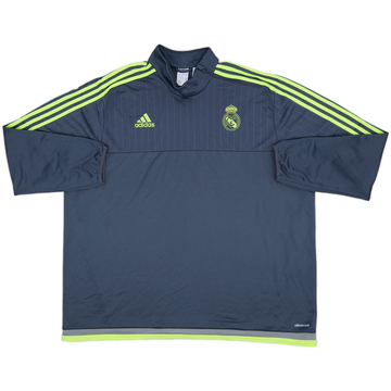 2015-16 Real Madrid 1/4 Zip Drill Top - 9/10 - (3XL)