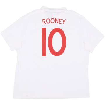 2009-10 England Home Shirt Rooney #10 - 9/10 - (3XL)