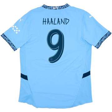2024-25 Manchester City Authentic Home Shirt Haaland #9 - 9/10 - (XL)