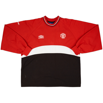 1999-00 Manchester United Umbro Sweat Top - 8/10 - (L)