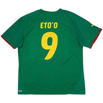 2010-11 Cameroon Home Shirt Eto'o #9 - 7/10 - (XXL)