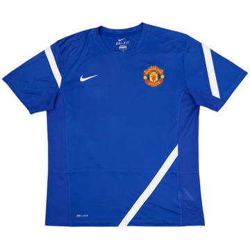 2011-12 Manchester United Nike Player Issue Training Shirt - 8/10 - (L)