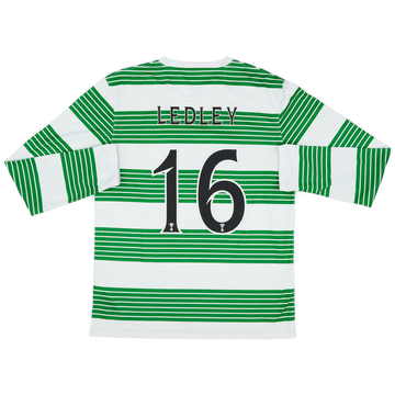 2013-15 Celtic L/S Home Shirt Ledley #16 - 6/10 - (M)