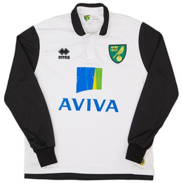 2013-14 Norwich Away L/S Shirt - 6/10 - (S)