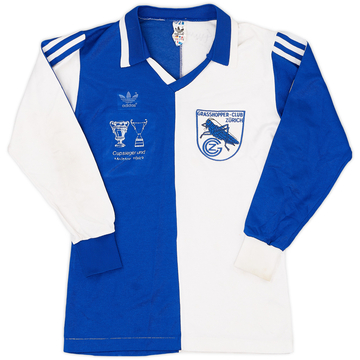 1980-85 Grasshoppers Signed Home L/S Shirt - 6/10 - (S)