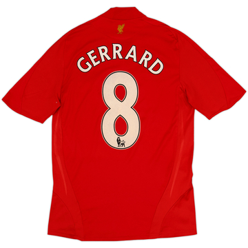 2008-10 Liverpool Home Shirt Gerrard #8 - 7/10 - (S)
