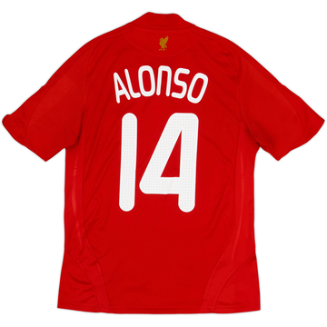 2008-10 Liverpool Home Shirt Alonso #14 - 8/10 - (M)