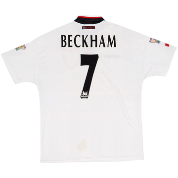 1997-99 Manchester United Away Shirt Beckham #7 - 5/10 - (XL)