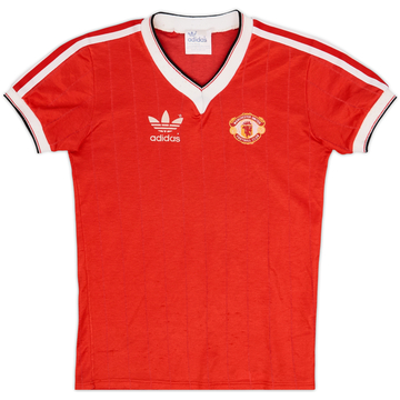 1982-84 Manchester United Home Shirt - 8/10 - (L.Boys)