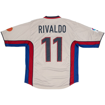 1998-01 Barcelona Away Shirt Rivaldo #11 - 9/10 - (L)
