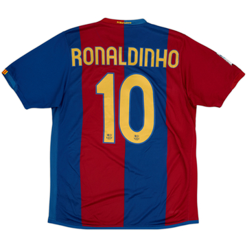 2006-07 Barcelona Home Shirt Ronaldinho #10 - 8/10 - (M)