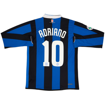 2006-07 Inter Milan Home L/S Shirt Adriano #10 - 6/10 - (M)