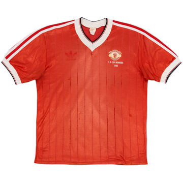 1982-84 Manchester United 'FA Cup Winners' Home Shirt - 4/10 - (L)