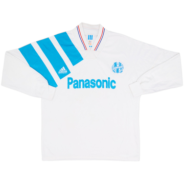 1991-92 Olympique Marseille Home L/S Shirt - 8/10 - (M/L)