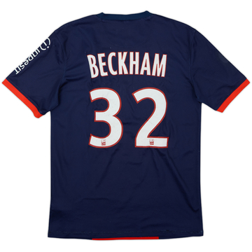 2013-14 Paris Saint-Germain Home Shirt Beckham #32 - 5/10 - (S)