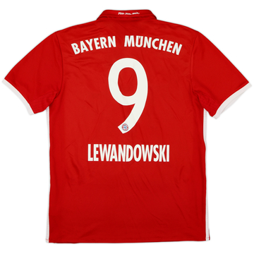 2016-17 Bayern Munich Home Shirt Lewandowski #9 - 6/10 - (M)