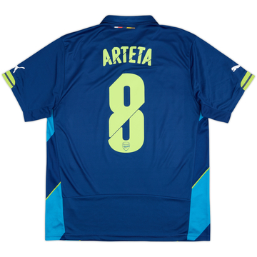 2014-15 Arsenal Tercera Camiseta Arteta #8 - 8/10 - (L)