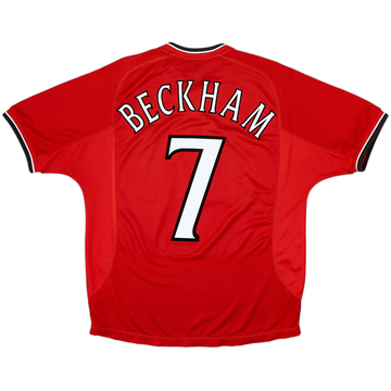 2000-02 Manchester United Home Shirt Beckham #7 - 6/10 - (M)