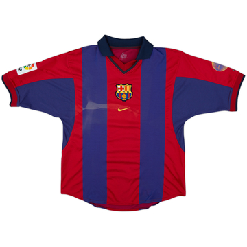 2000-01 Barcelona Home Shirt - 5/10 - (M)