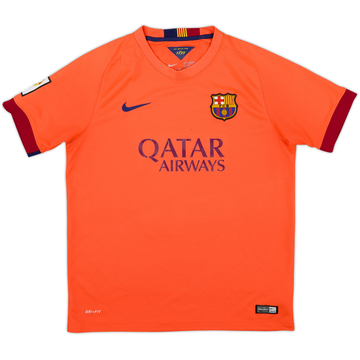 2014-15 Barcelona Away Shirt - 4/10 - (XL.Boys)
