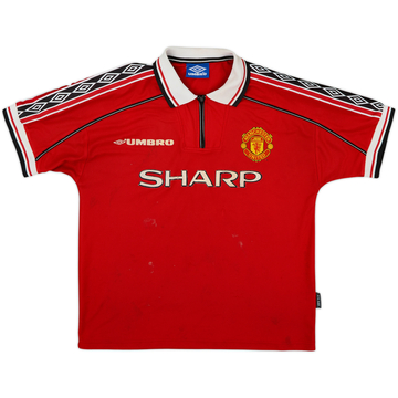 1998-00 Manchester United Home Shirt - 5/10 - (L)