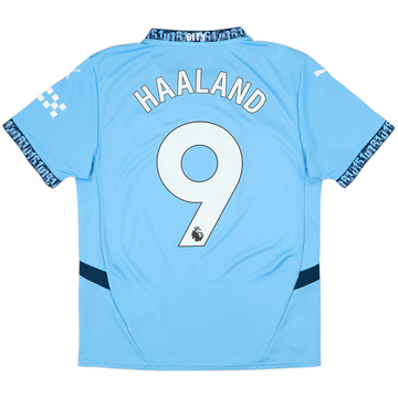 2024-25 Manchester City Home Shirt Haaland #9 - 6/10 - (M)