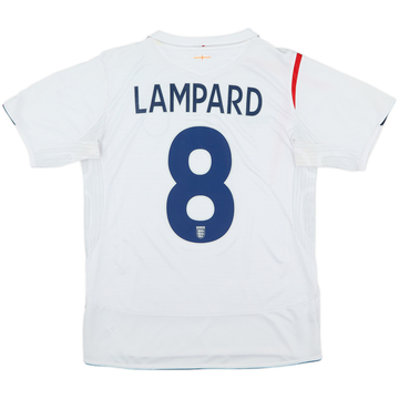 2005-07 Inglaterra Camiseta Local Lampard #8 - 5/10 - (M)